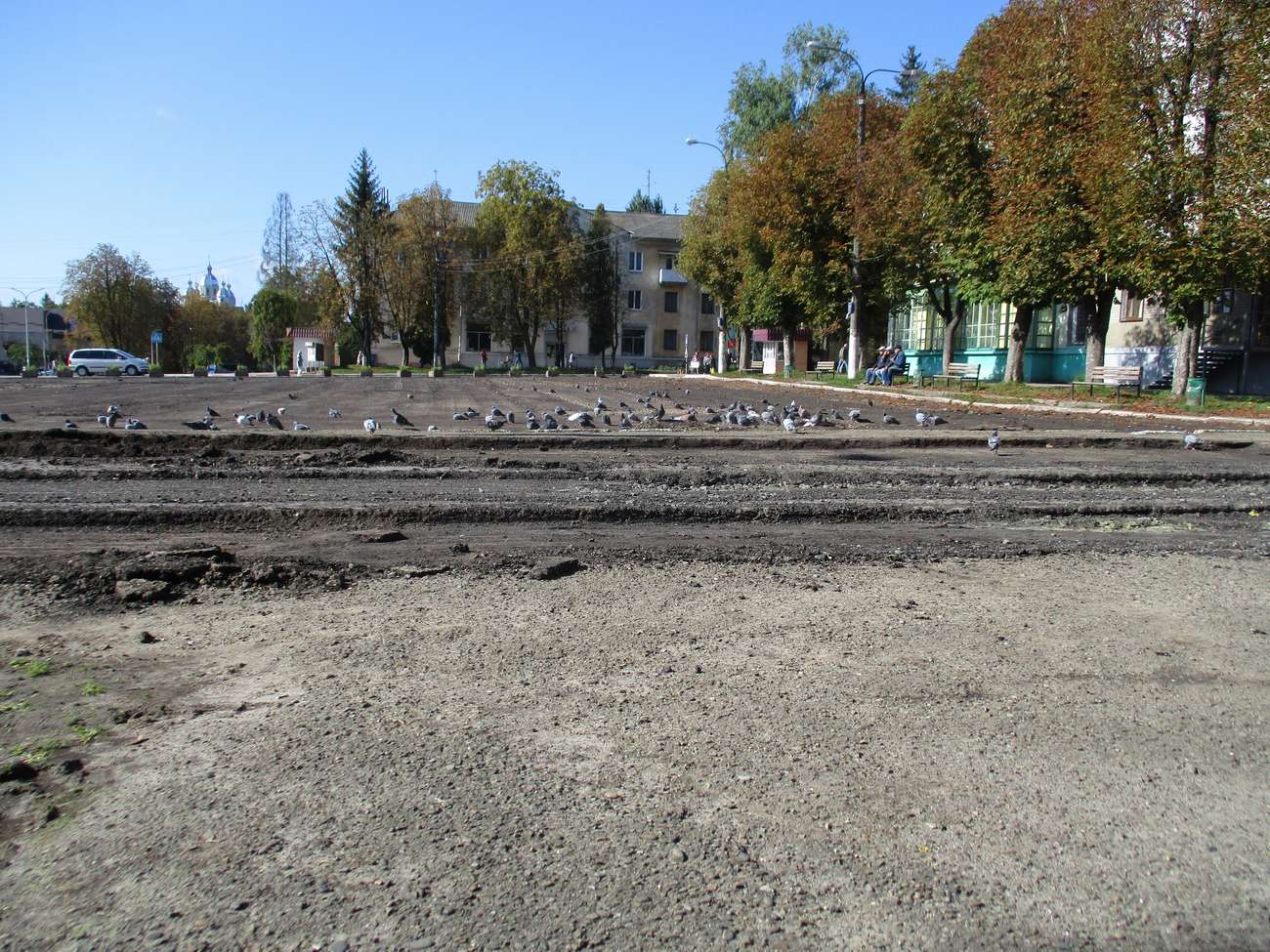 Реконструкція площі Героїв Майдану в Новому Роздолі