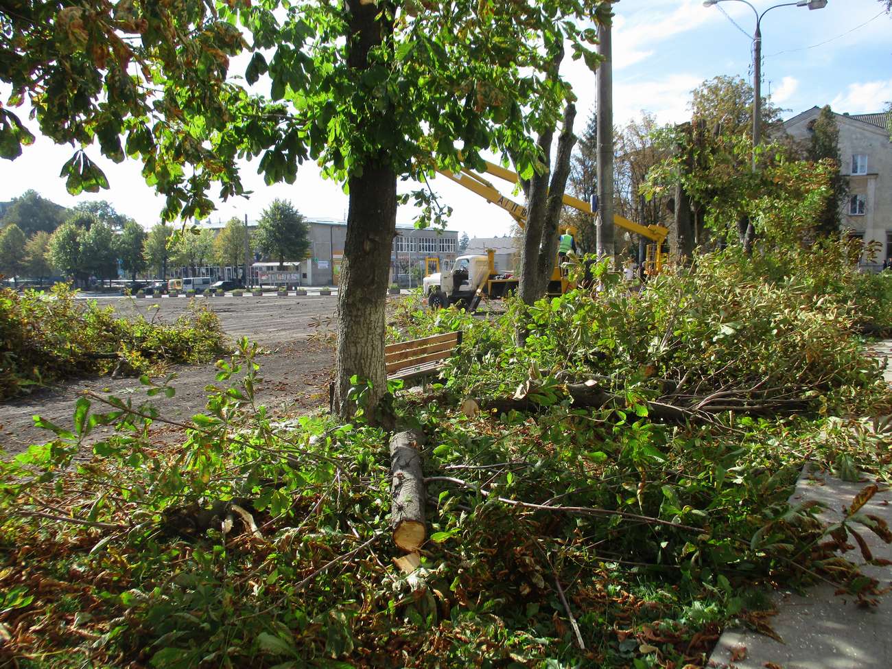 Реконструкція площі Героїв Майдану в Новому Роздолі