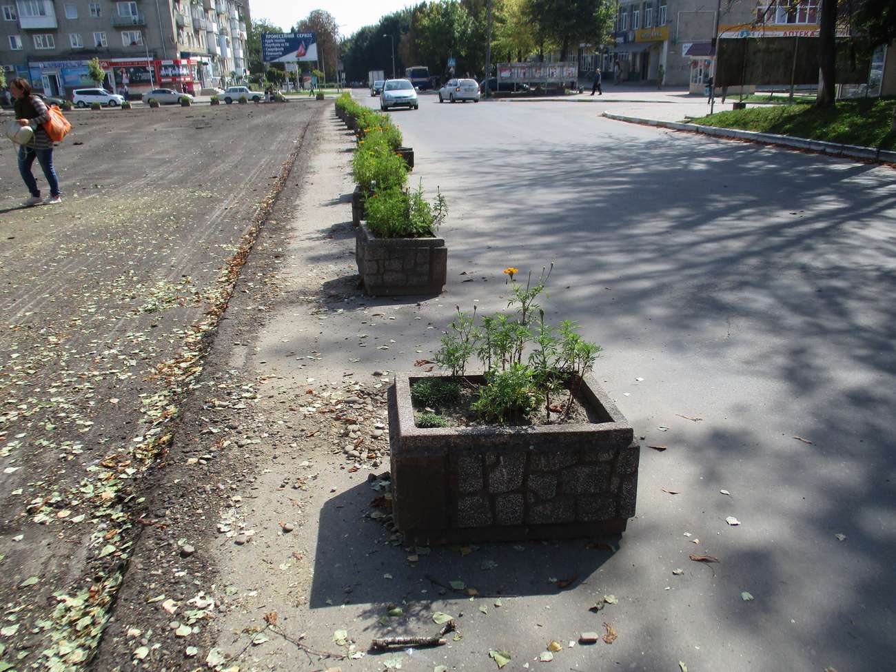 Реконструкція площі Героїв Майдану в Новому Роздолі