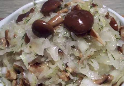 Капуста з опеньками Капуста з опеньками