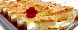 Тертий лимонний пиріг з сиром в духовці