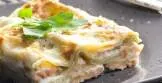 Лазанья з рибою і зеленню
