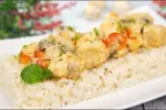 Курка з рисом і овочами